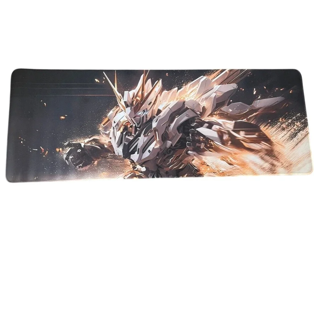 Gundam Graphic Playing Mat TCG‎ CCG Very Large 30x11 Desk Pad White Black